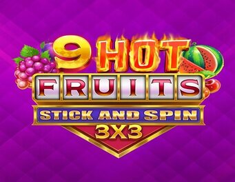 Icon of 9 Hot Fruits Stick and Spin 3x3
