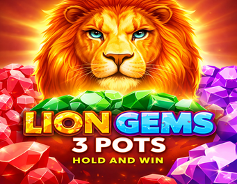 Icon of Lion Gems 3 Pots: Hold and Win